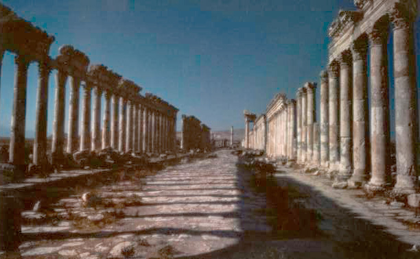 Street in the Roman city of Apamea